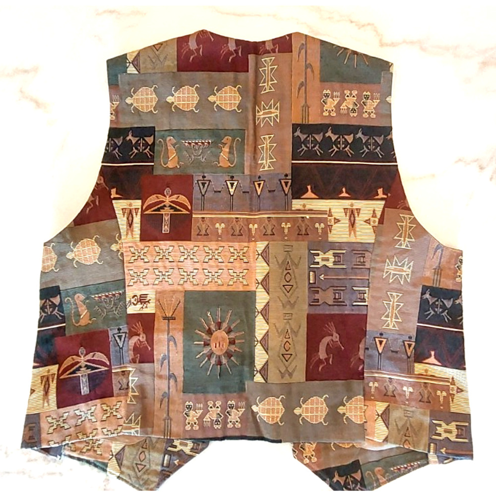 Vintage Longhorn Niver Western Wear Tapestry Vest Women’s Size‎ X-Large - Picture 2 of 6
